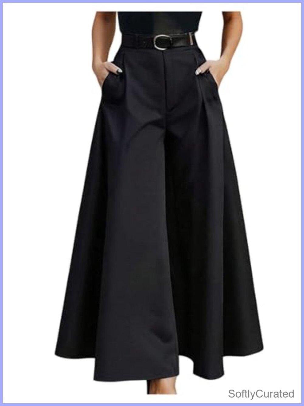Wide Leg Dress Pants High Waist Pleated Palazzo Work Trousers